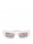Солнцезащитные очки в белой оправе Sportmax  –  Обтравка1