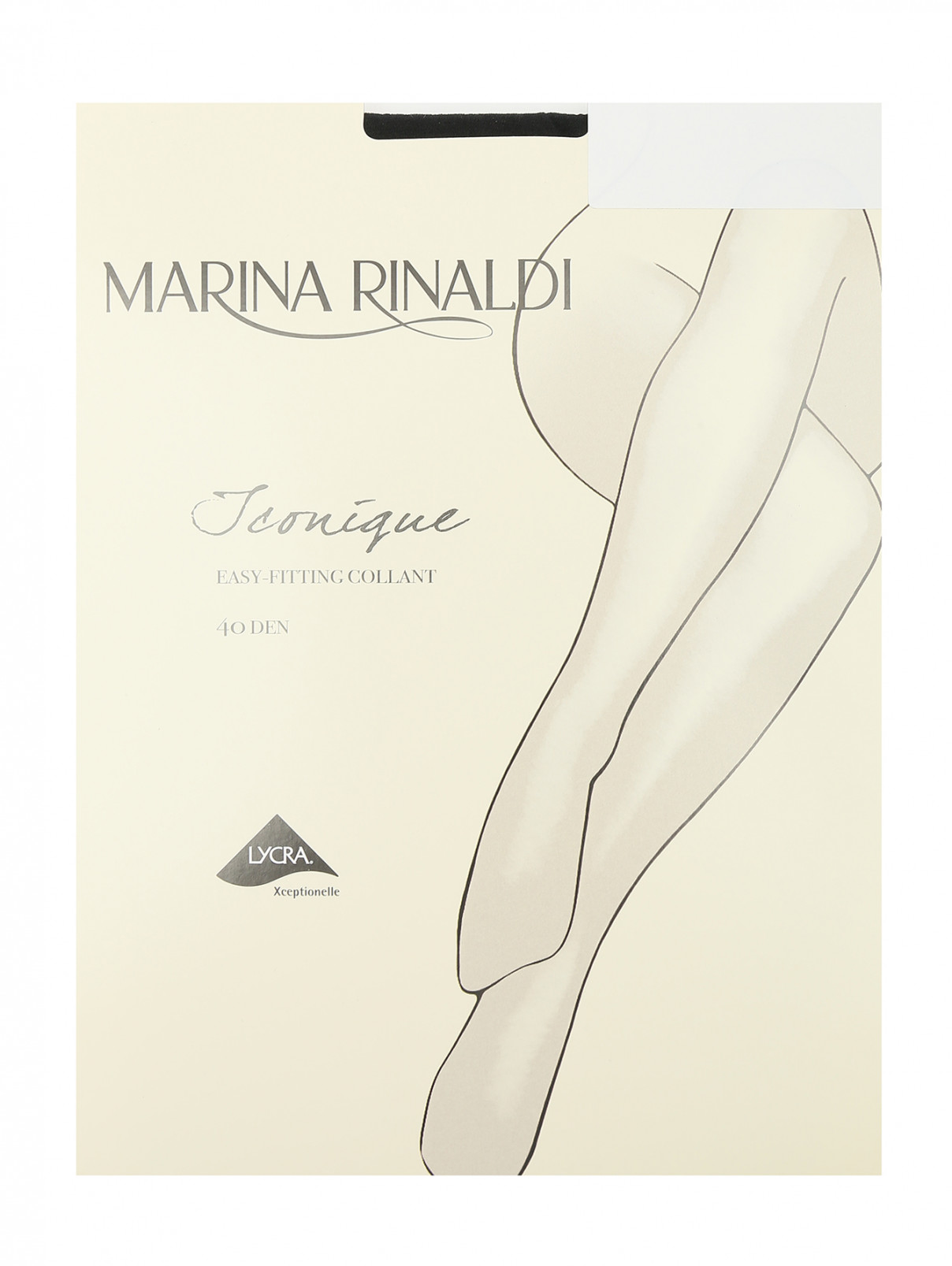 Однотонные колготки плотностью 40 ден Marina Rinaldi  –  Общий вид  – Цвет:  Черный