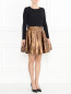 Расклешенная юбка-мини из фактурной ткани Kenzo  –  Модель Общий вид