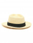 Шляпа соломенная с контрастной вставкой Stetson  –  Обтравка2