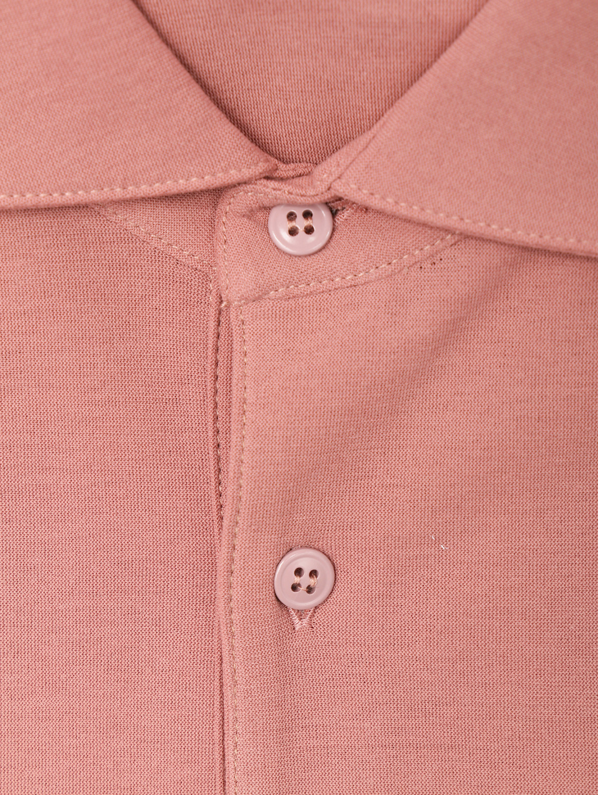 Поло из хлопка LARDINI  –  Деталь  – Цвет:  Розовый