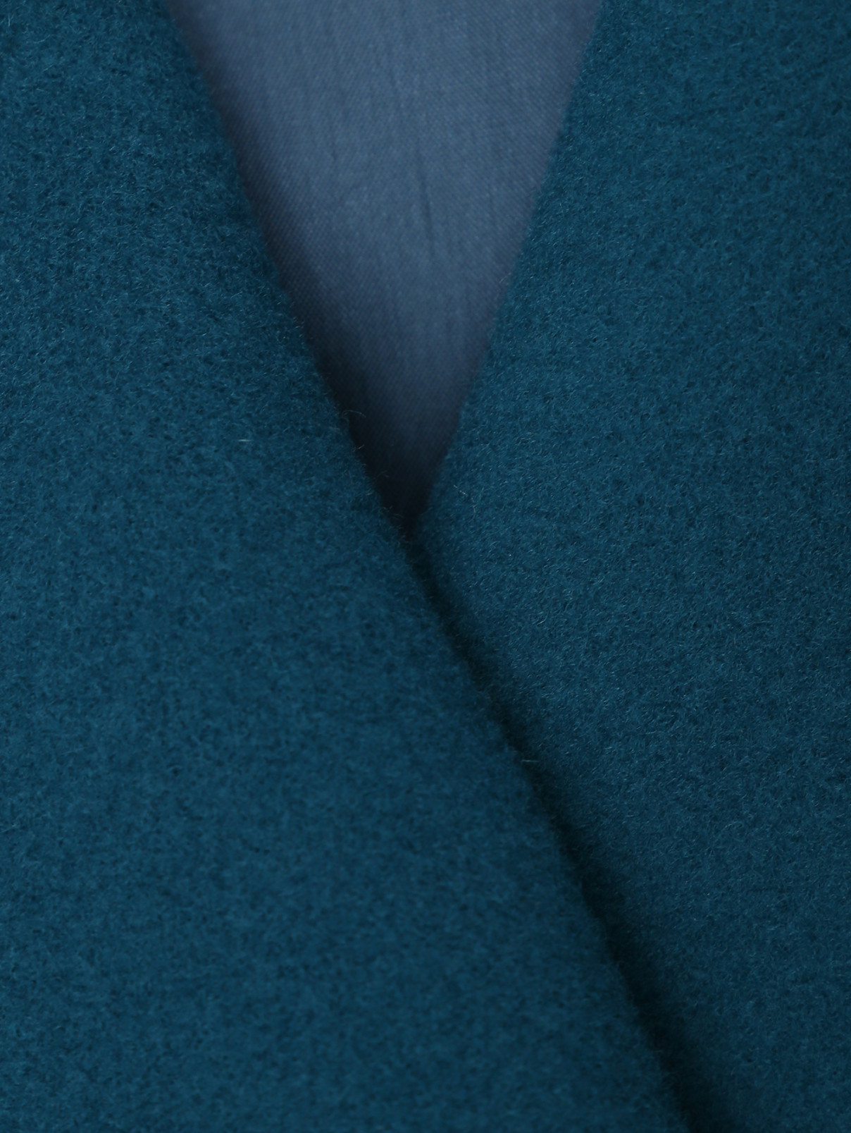 Пальто из шерсти с поясом Alberta Ferretti  –  Деталь  – Цвет:  Синий