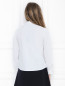 Блуза из хлопка с оборкой на планке Emporio Armani  –  МодельВерхНиз1