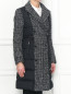 Двубортное пальто с узором Karl Lagerfeld  –  МодельВерхНиз