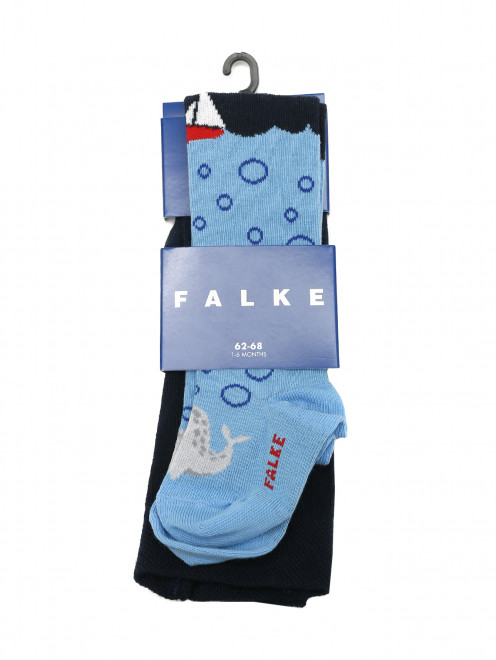 Колготки из хлопка с узором Falke - Общий вид