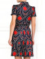 Шелковое платье с графичным принтом Moschino Cheap&Chic  –  Модель Верх-Низ1