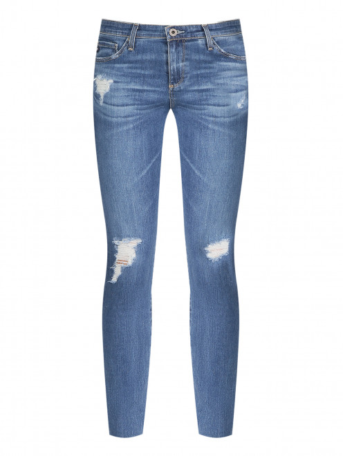 Зауженные джинсы из смешанного хлопка - Общий вид