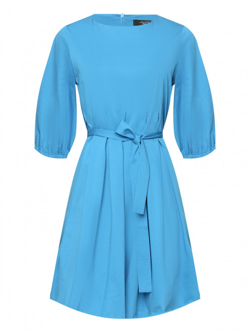 Однотонное платье из хлопка с рукавами 3/4 Weekend Max Mara - Общий вид