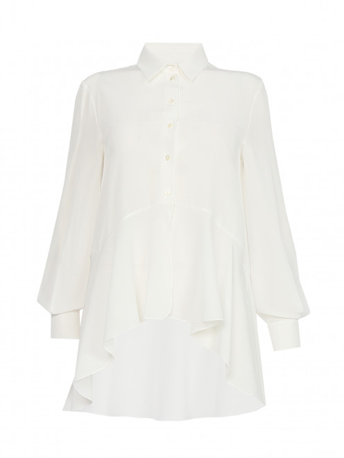 Блуза из шелка асимметричного кроя Alberta Ferretti - Общий вид