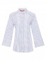 Рубашка из хлопка с узором "полоска" Marina Rinaldi  –  Общий вид