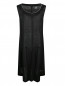 Платье из льна с декоративной отделкой без рукавов Marina Rinaldi  –  Общий вид