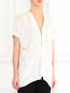 Блуза из хлопка на молнии Lanvin  –  Модель Верх-Низ