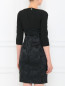 Платье-футляр с рукавом 3/4 и ремнем Versace Collection  –  Модель Верх-Низ1