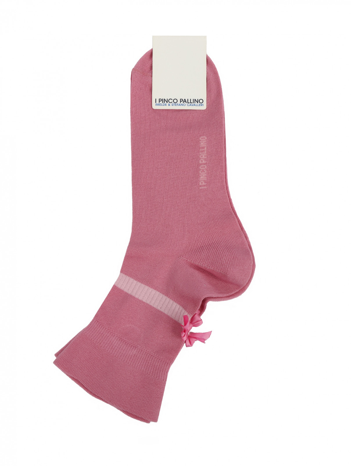 Носки из хлопка с декором I Pinco Pallino  –  Общий вид  – Цвет:  Розовый