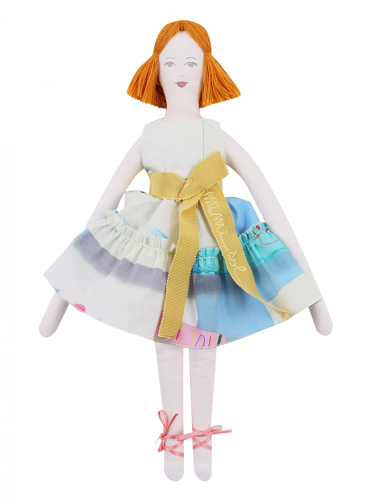 Кукла-тильда в пышном платье MiMiSol  –  Общий вид  – Цвет:  Мультиколор