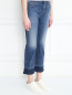 Укороченные джинсы с контрастной отделкой Weekend Max Mara  –  МодельВерхНиз