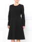 Платье из шерсти с рельефными швами Jil Sander  –  Модель Верх-Низ