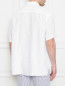 Льняная однотонная рубашка с коротким рукавом Eton  –  МодельВерхНиз1