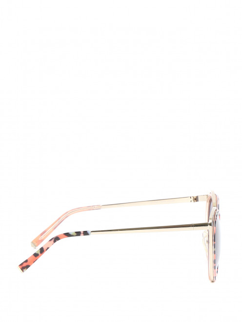 Солнцезащитные очки с узором в оправе из пластика и металла - Обтравка2