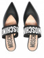 Туфли из гладкой кожи с логотипом Moschino  –  Обтравка4