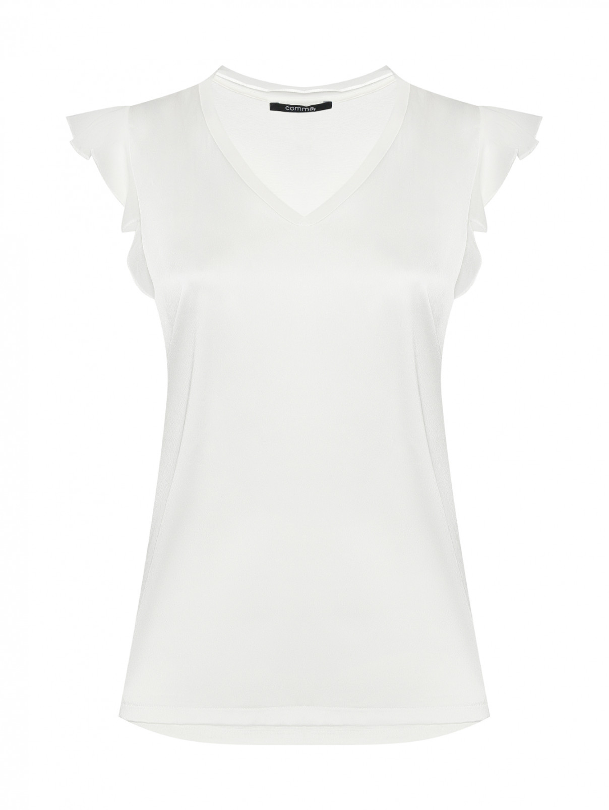 Блуза из вискозы с оборками Comma  –  Общий вид