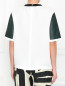 Блуза свободного кроя с контрастными вставками Alexander McQueen  –  Модель Верх-Низ1