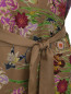 Платье из шелка с цветочным узором Marina Rinaldi  –  Деталь1