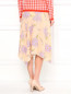 Юбка из шелка с цветочным узором декорированная пайетками Michael Kors  –  Модель Верх-Низ1