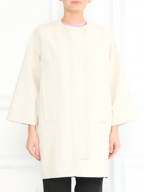 Легкий плащ с рукавами 3/4 Sportmax - Модель Верх-Низ