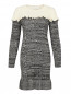 Трикотажное платье из шерсти фактурной вязки Philosophy di Lorenzo Serafini  –  Общий вид