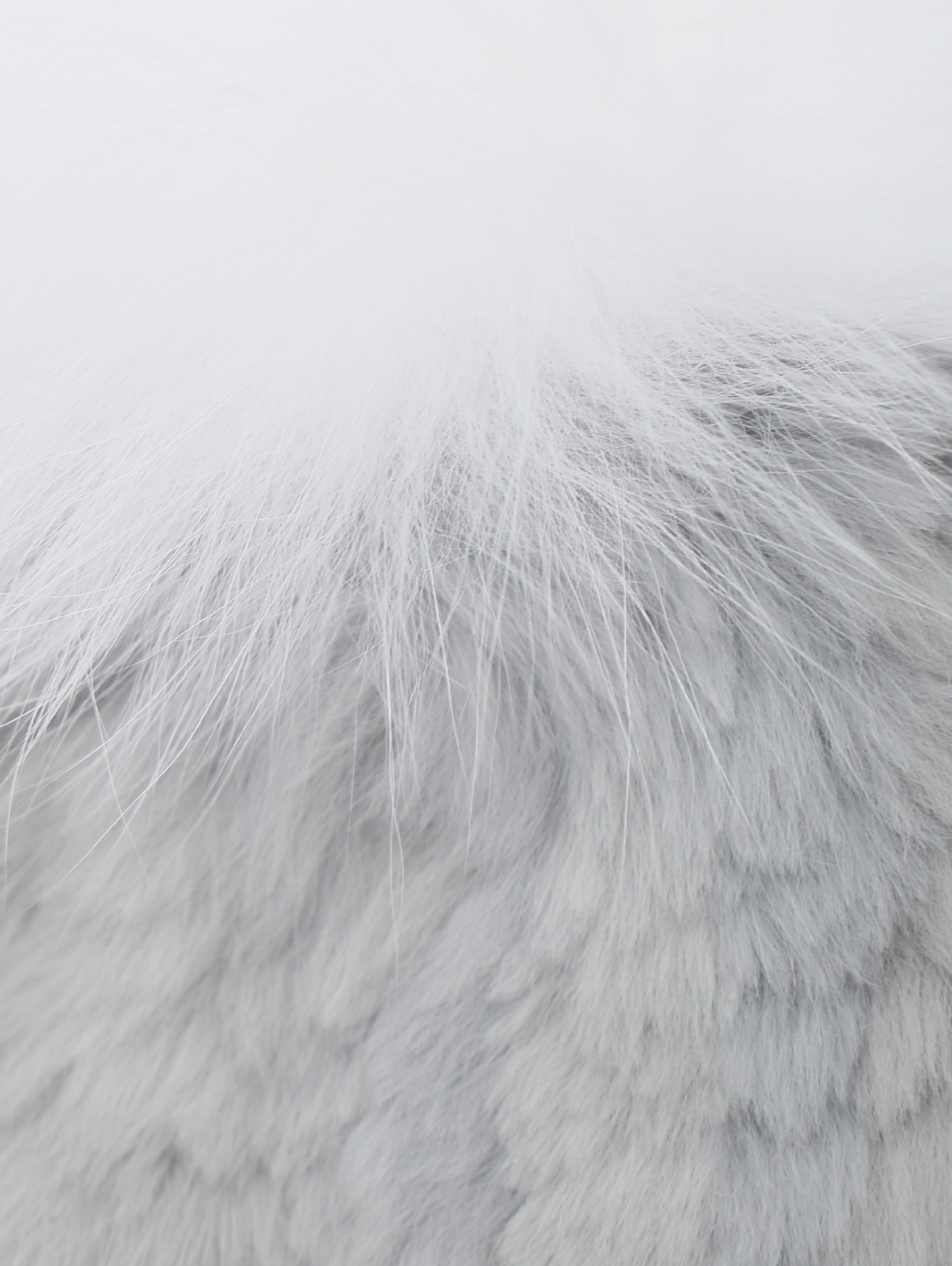 Шапка из меха кролика Eugenia Kim  –  Деталь1  – Цвет:  Серый