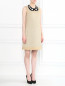 Платье-мини с воротником декорированный бусинами Moschino  –  Модель Общий вид