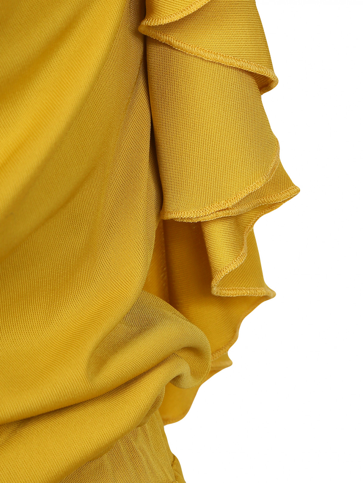 Платье-макси с кружевными вставками JO NO FUI  –  Деталь  – Цвет:  Желтый