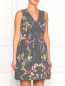 Платье-футляр с цветочным узором MC Alexander McQueen  –  Модель Верх-Низ