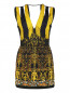 Платье-мини из фактурной ткани с вышивкой и аппликацией Barbara Bui  –  Общий вид