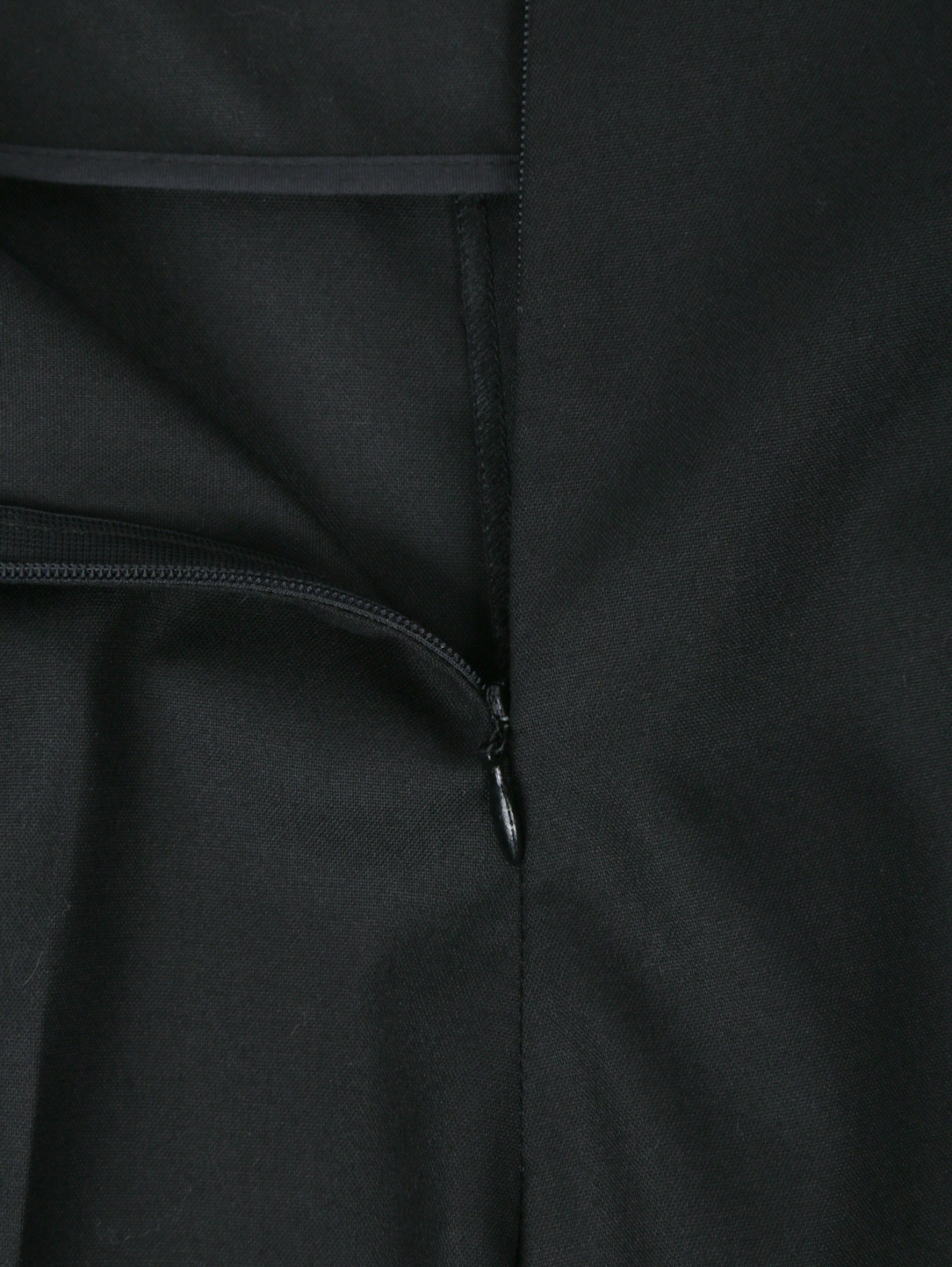 Укороченные брюки из шерсти JO NO FUI  –  Деталь1  – Цвет:  Черный