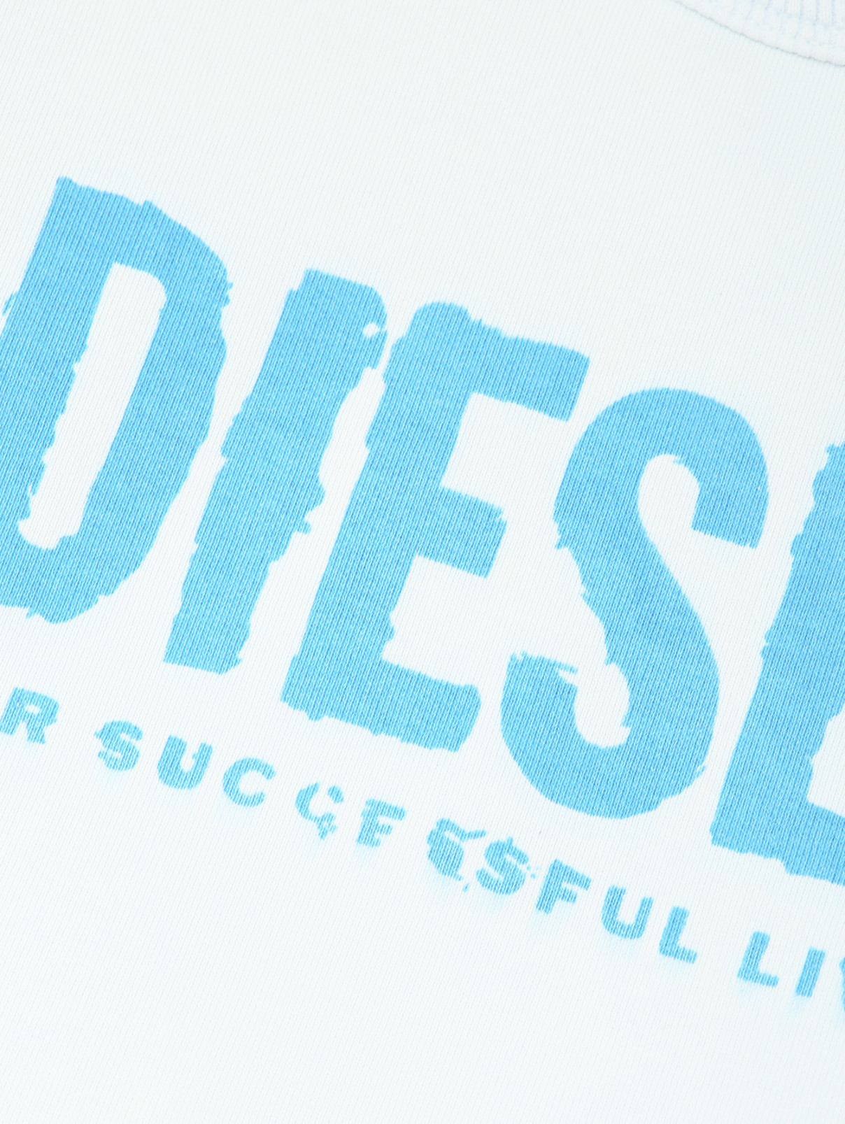 Свитшот из хлопка с узором Diesel  –  Деталь  – Цвет:  Синий