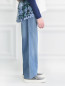 Широкие джинсы из мягкого денима Ermanno Scervino Junior  –  Модель Верх-Низ2