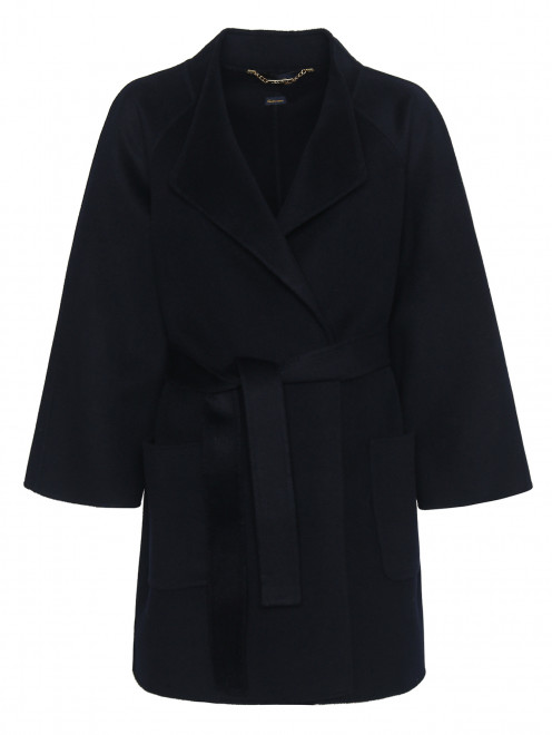Пальто на поясе с карманами Luisa Spagnoli - Общий вид