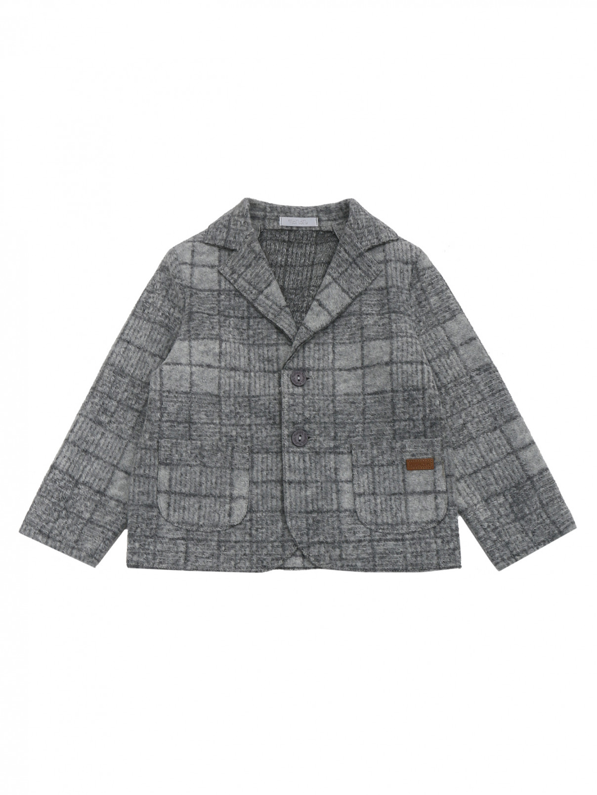 Пиджак с накладными карманами Nanan  –  Общий вид  – Цвет:  Серый