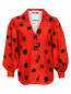 Блуза из вискозы с объемными рукавами Moschino  –  Общий вид