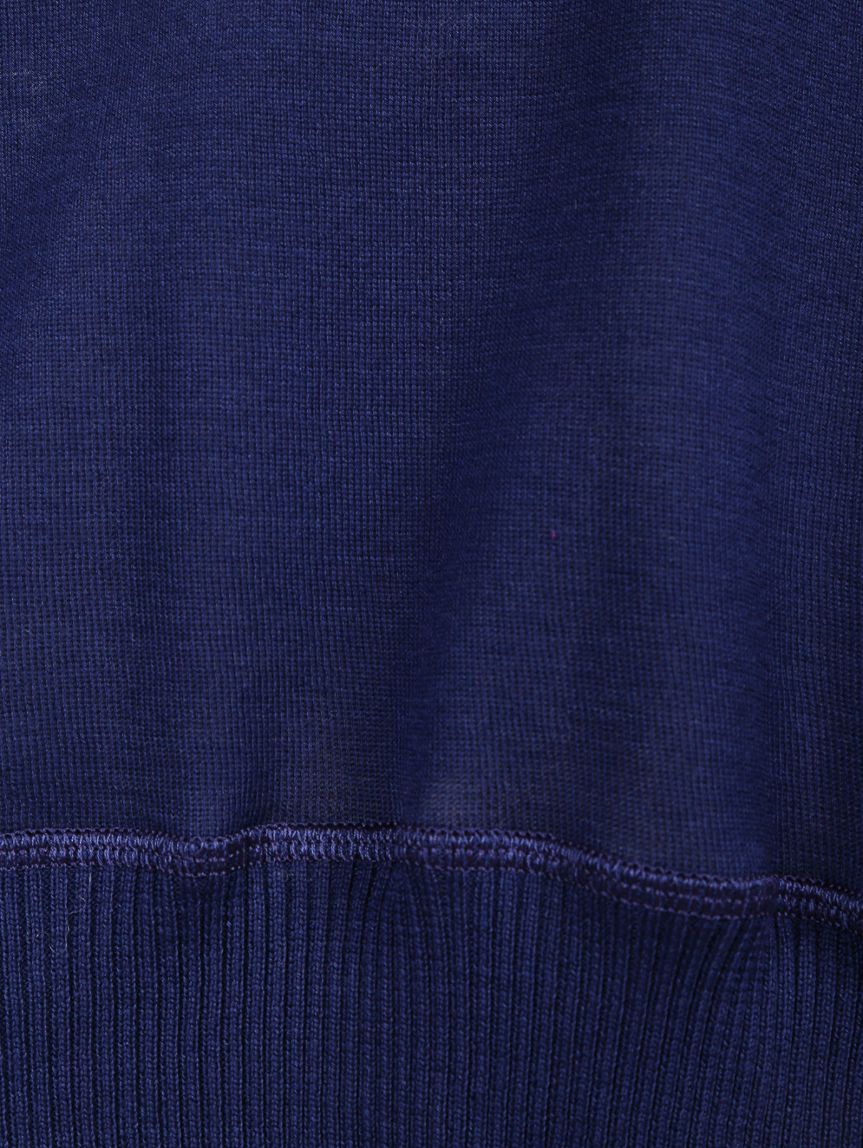 Трикотажное пончо из хлопка с капюшоном Philosophy di Alberta Ferretti  –  Деталь1  – Цвет:  Синий