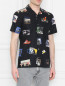 Рубашка из хлопка с узором Paul Smith  –  МодельВерхНиз