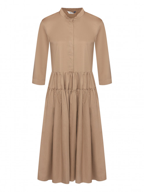 Платье-макси из хлопка однотонное Max Mara - Общий вид