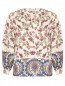 Блуза свободного кроя с цветочным узором Etro  –  Общий вид