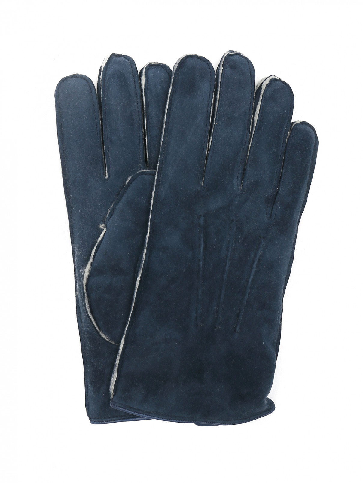 Перчатки из кожи Pal Zileri  –  Общий вид  – Цвет:  Синий