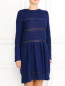 Платье из шерсти с кружевным узором Alberta Ferretti  –  Модель Верх-Низ