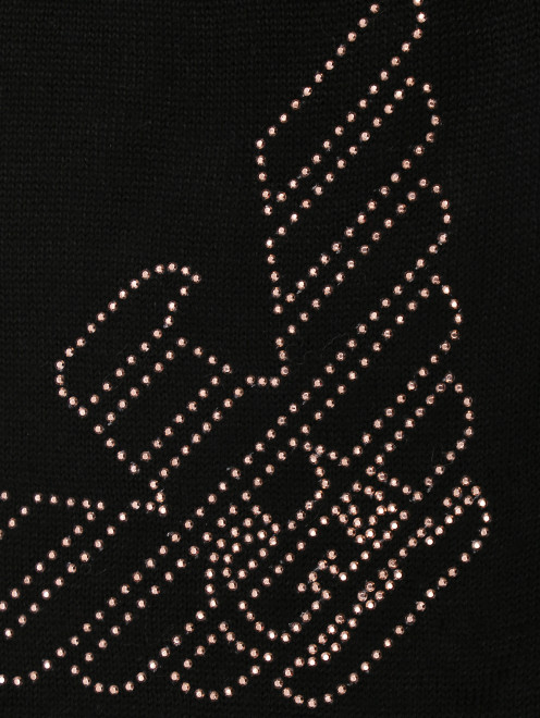Шарф мелкой вязки с логотипом - Деталь1