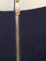 Платье из шерсти с цветочным принтом и контрастной отделкой BOSCO  –  Деталь