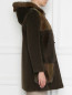 Пальто с отделкой мехом лисы Blancha  –  МодельВерхНиз2